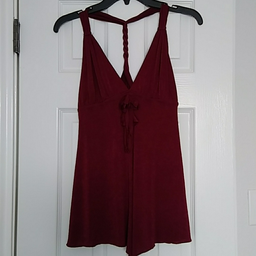 Beautiful Red Burgundy Top